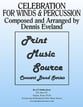 Celebration for Winds and Percussion Concert Band sheet music cover